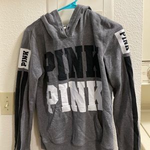 Grey PINK Pullover